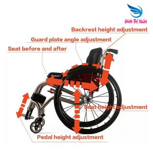 Xe Lăn Thể Thao Wisking 8805