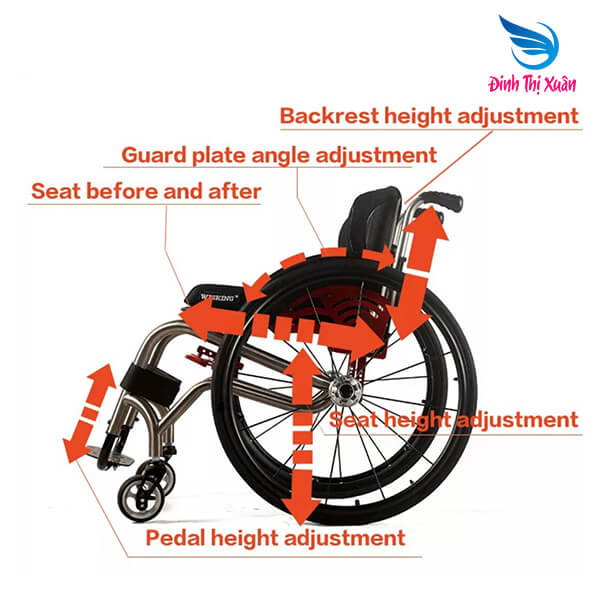 Xe Lăn Thể Thao Wisking 8805