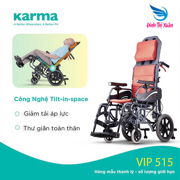 Xe lăn Karma VIP 515