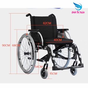 Xe Lăn Hợp Kim Nhôm Cao Cấp HSD