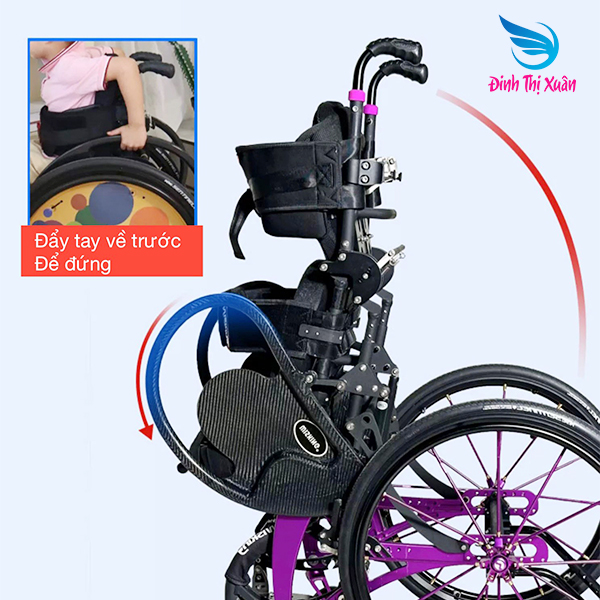 Xe Lăn Thể Thao Đứng Wisking Dành Trẻ Cho Trẻ Em