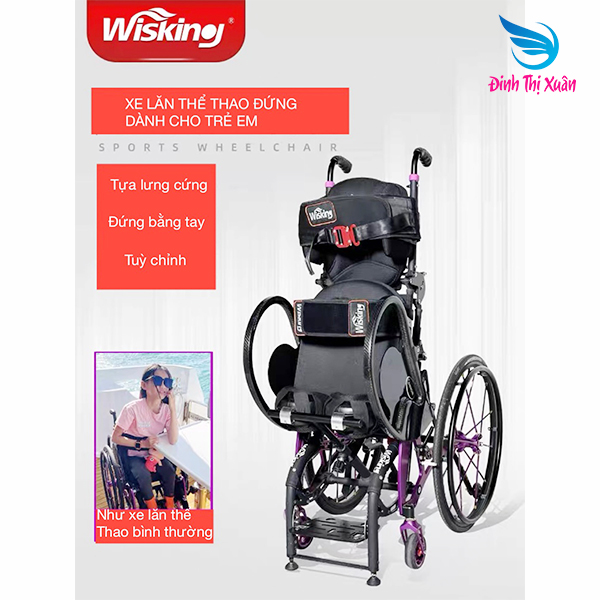 Xe Lăn Thể Thao Đứng Wisking Dành Trẻ Cho Trẻ Em